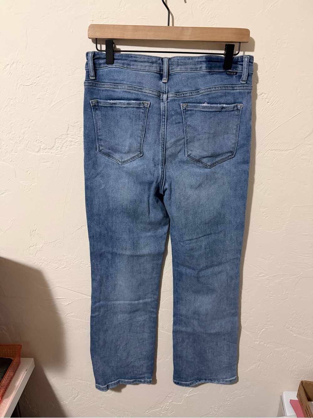 Risen Jeans Light Wash Denim Jeans - Light Blue - Picture 2 of 4